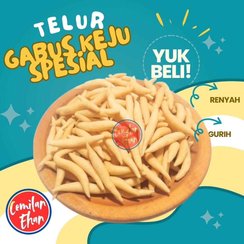 

Telur Gabus Sarikaya - 250gr Gabus Spesial Varian Rasa Manis Keju