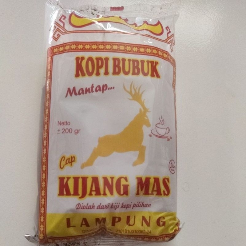 

Kopi Bubuk Mantap Kijang Mas Lampung