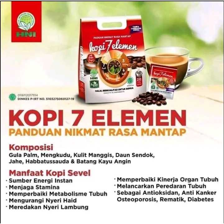 

KOPI 7 Elemen, Kopi Sevel, Kopi 7 Elemen Gula Aren, Kopi HC 100 Alami