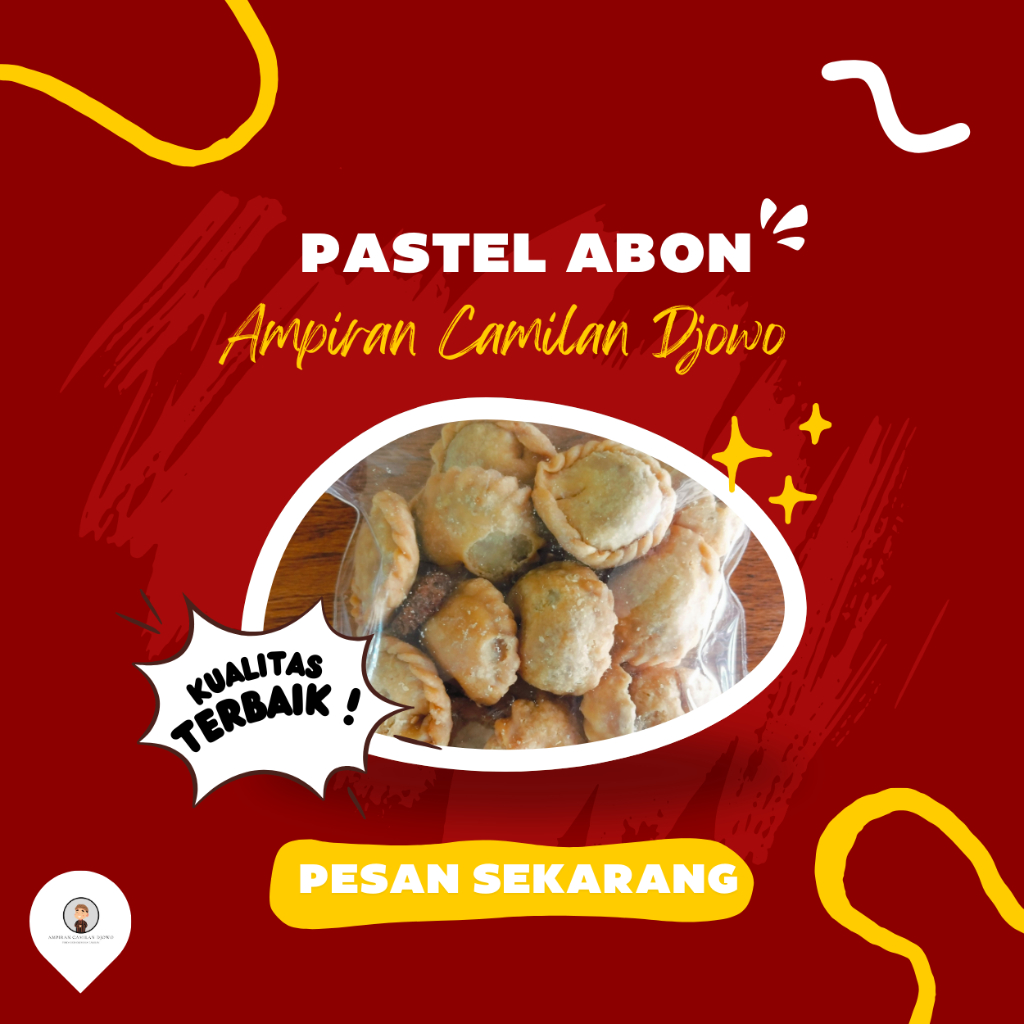 

TERMURAH Pastel abon sapi kering besar spesial 130 gram / Pastel Abon Gurih - Ampiran Camilan Djowo