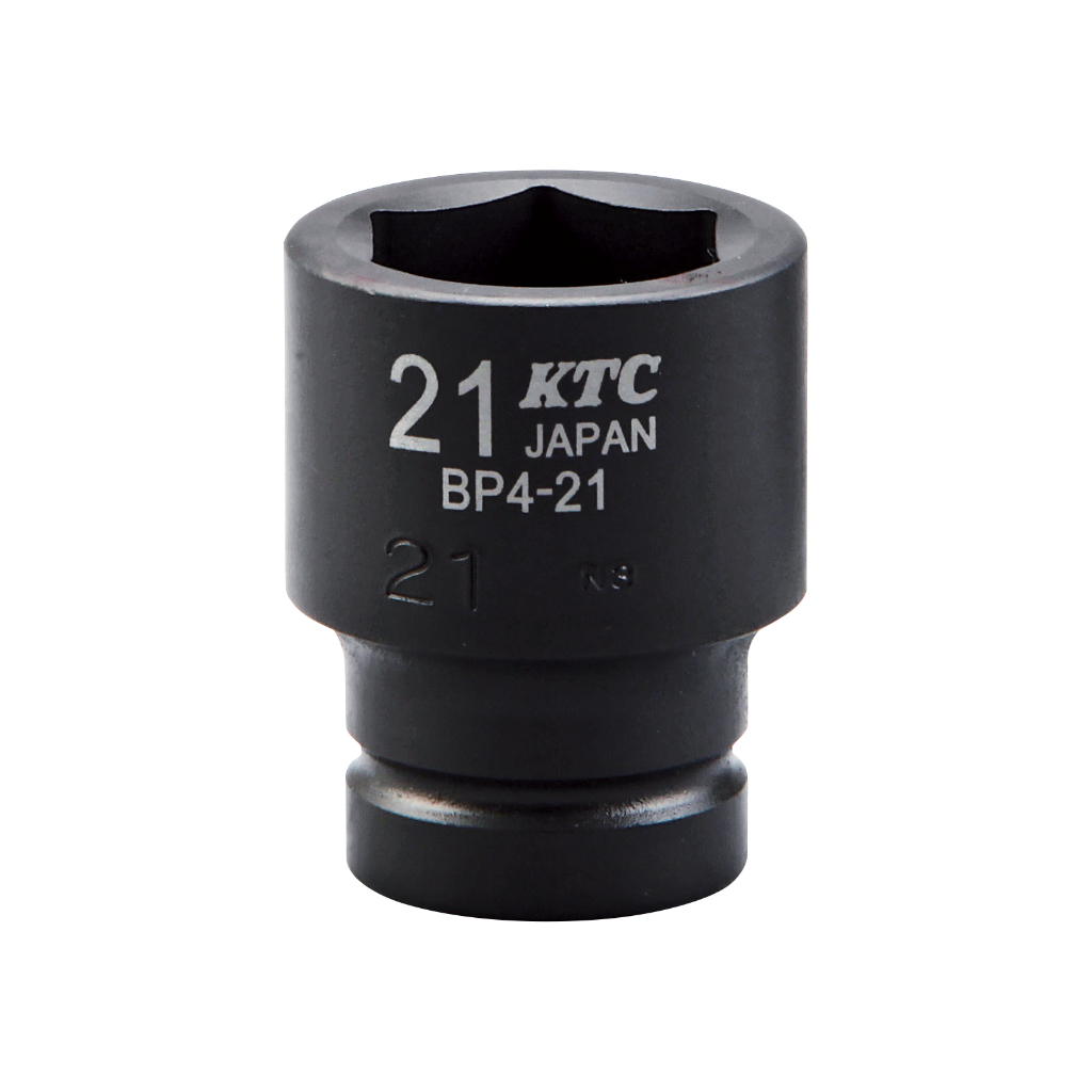 KTC 1/2" dr. Impact Socket 27mm BP4-27 Kunci Shock Hitam 27mm