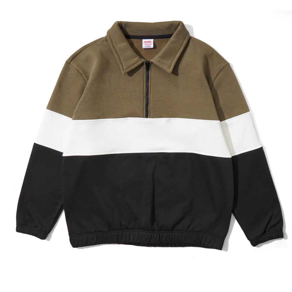 Menarik CUTS  RUGBY JAKET  VELLA OLIVEWHITE