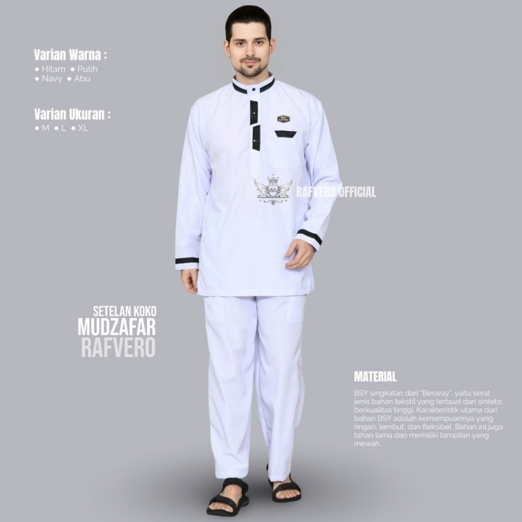 best sale terlaris setelan polos lengan panjang - baju kurta pakistan sett celana - koko pria