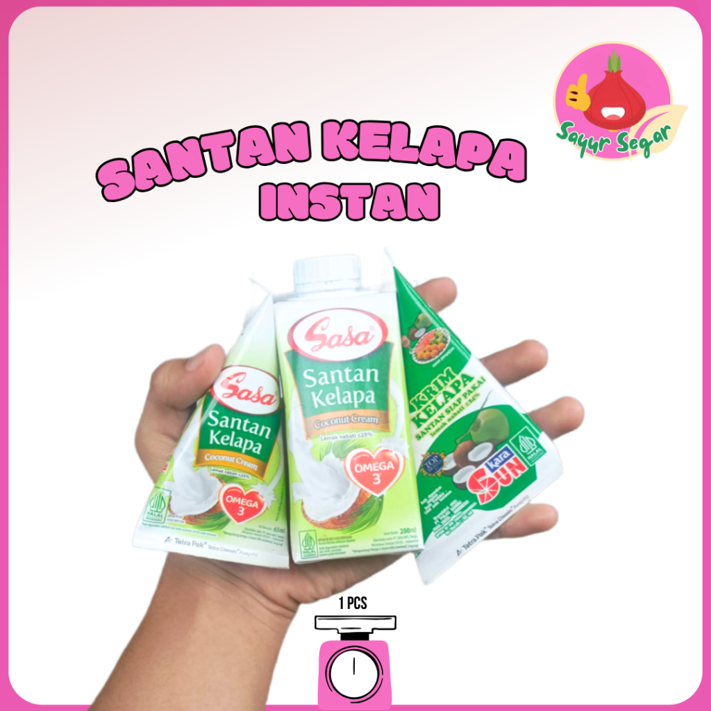 

Sayur Segar - Santan Kelapa Instan Sasa / Sunkara / Coconut MIlk