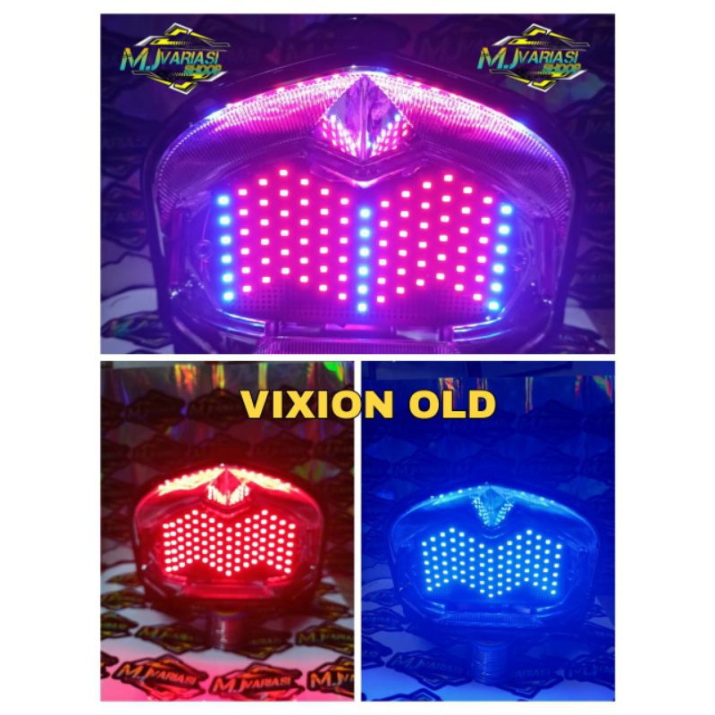 LAMPU REM VARIASI RUNNING VIXION old 10 MODE OTOMATIS PNP TINGGAL COLOK STOPLMP RUNNING VIXION OLD