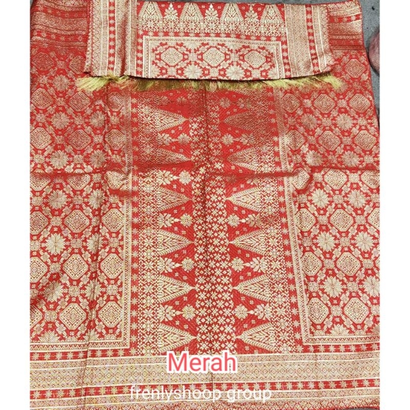 Kain Songket Palembang premium mesin / Bahan rok songket Palembang