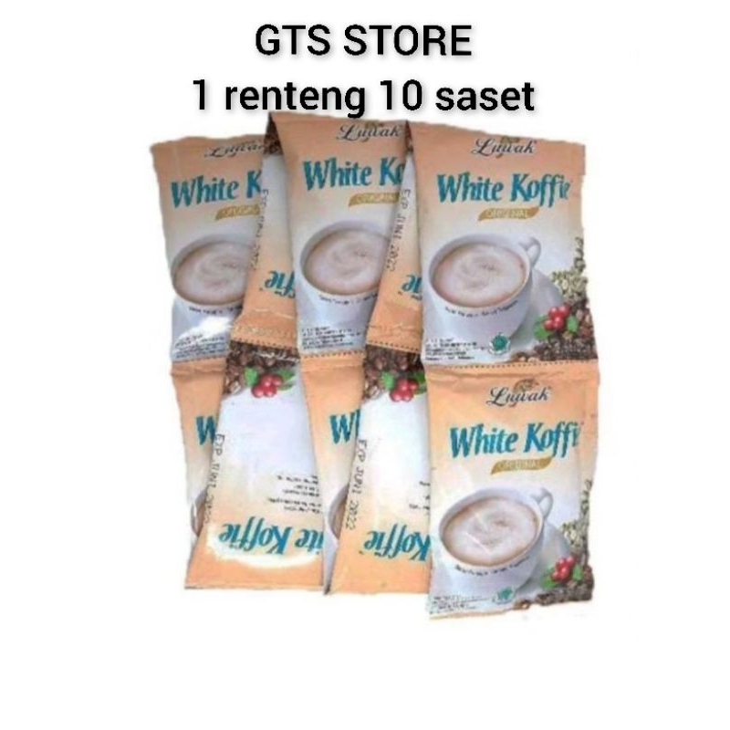 

Luwak white coffe 1renteng/10saset.20gr