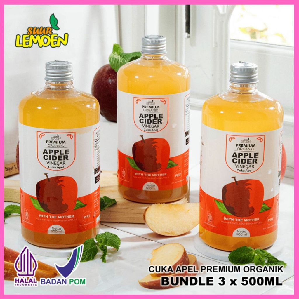 

Cuka Apel Suurlemoen Premium 1,5L With Mother