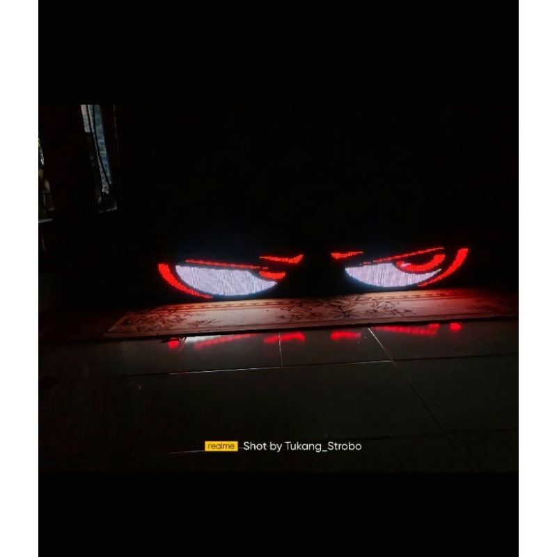 Running Text Strobo Mata Kedip