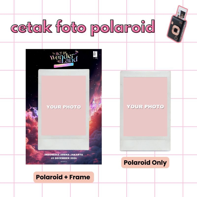 Cetak Foto Polaroid WONDERLAND JKT48