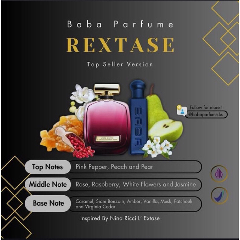 Parfum Viral Baba Parfume Aroma Rextase Original 100% Best Seller Aroma Tahan Lama