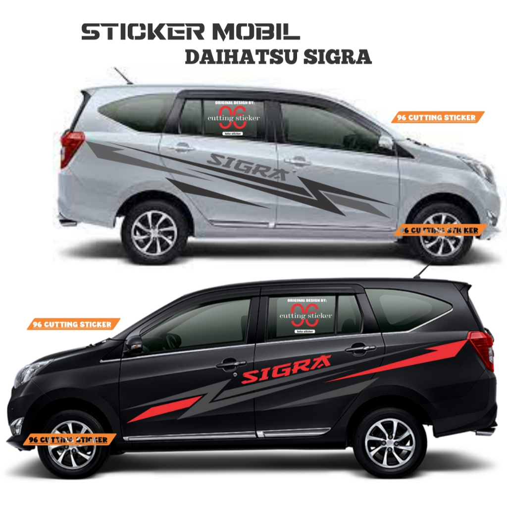promo Stiker Mobil Daihatsu Sigra sticker variasi body samping mobil daihatsu SIGRA