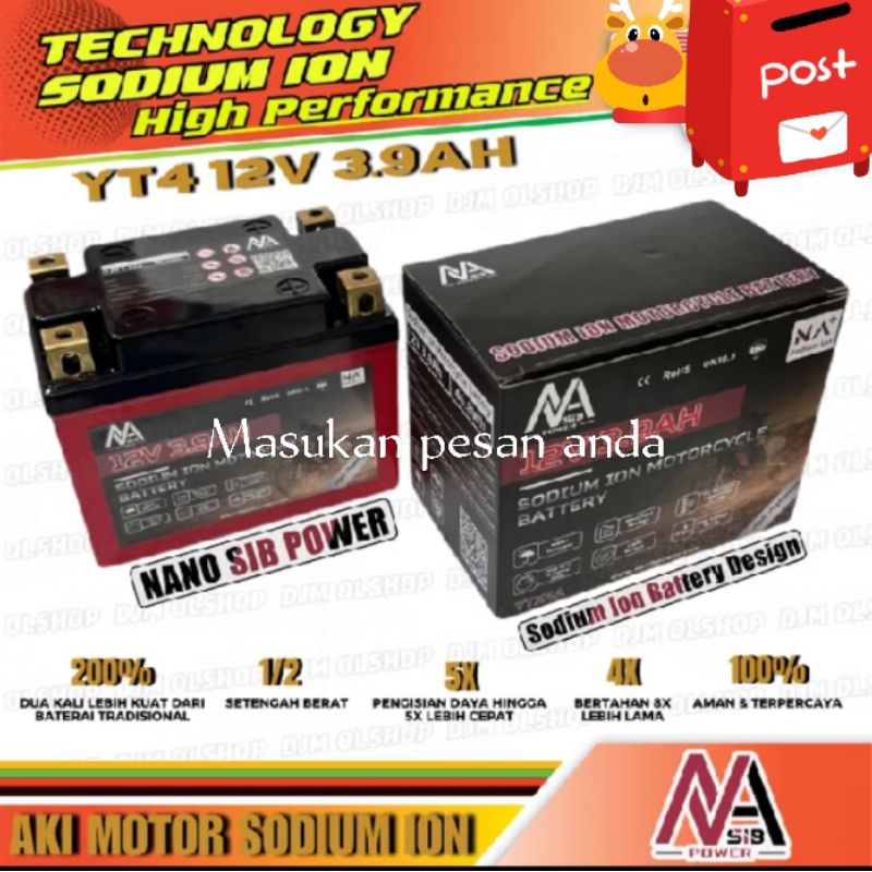 Aki sodium ion ytx4a 125cc