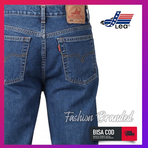 PROMO CUCI GUDANG Celana Jeans Pria LEA Standar Reguler Original Denim Premium High Quality 28 - 38