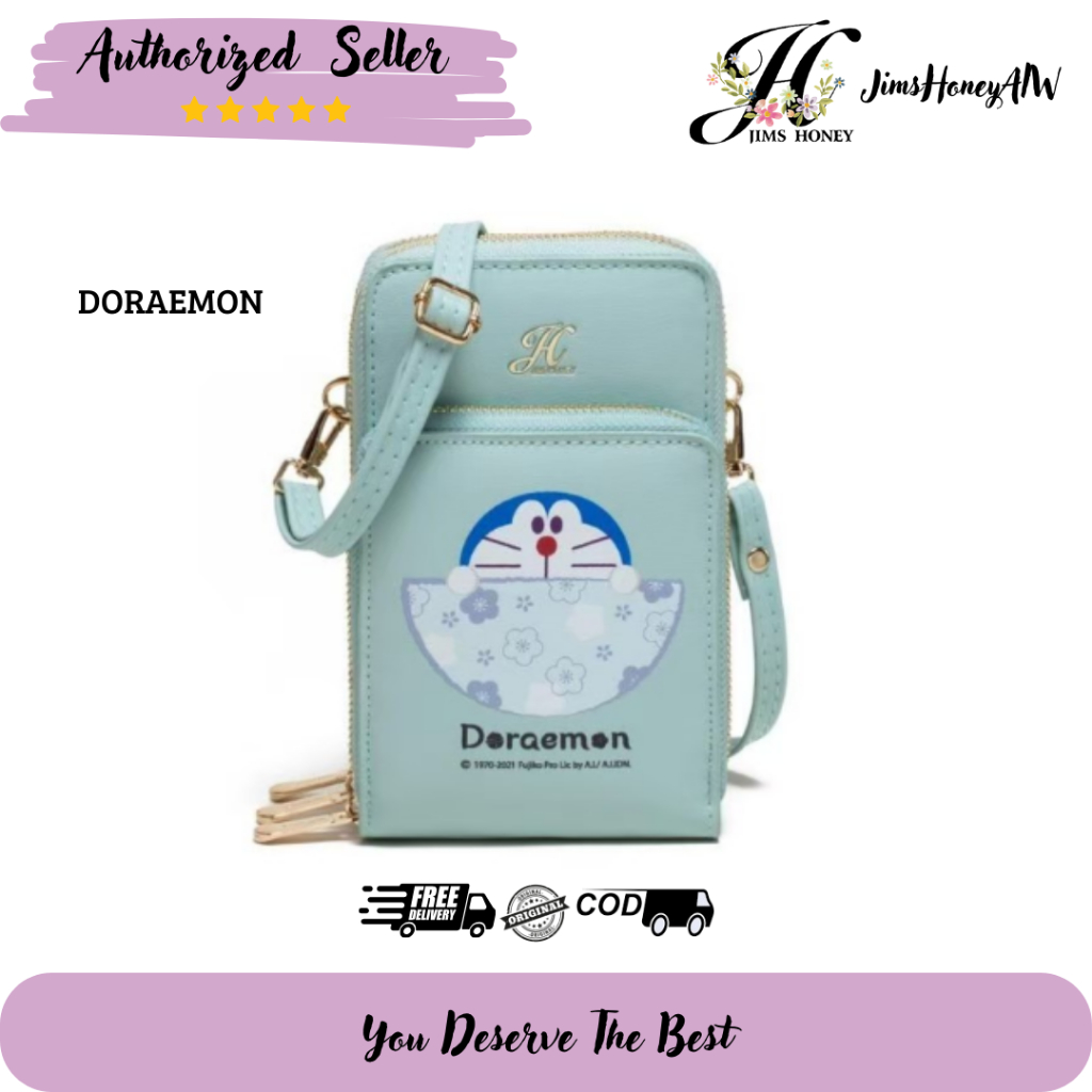 DORAEMON BAG JIMS HONEY FREE BOX/MINI BAG/TAS HP/TAS SLEMPANG