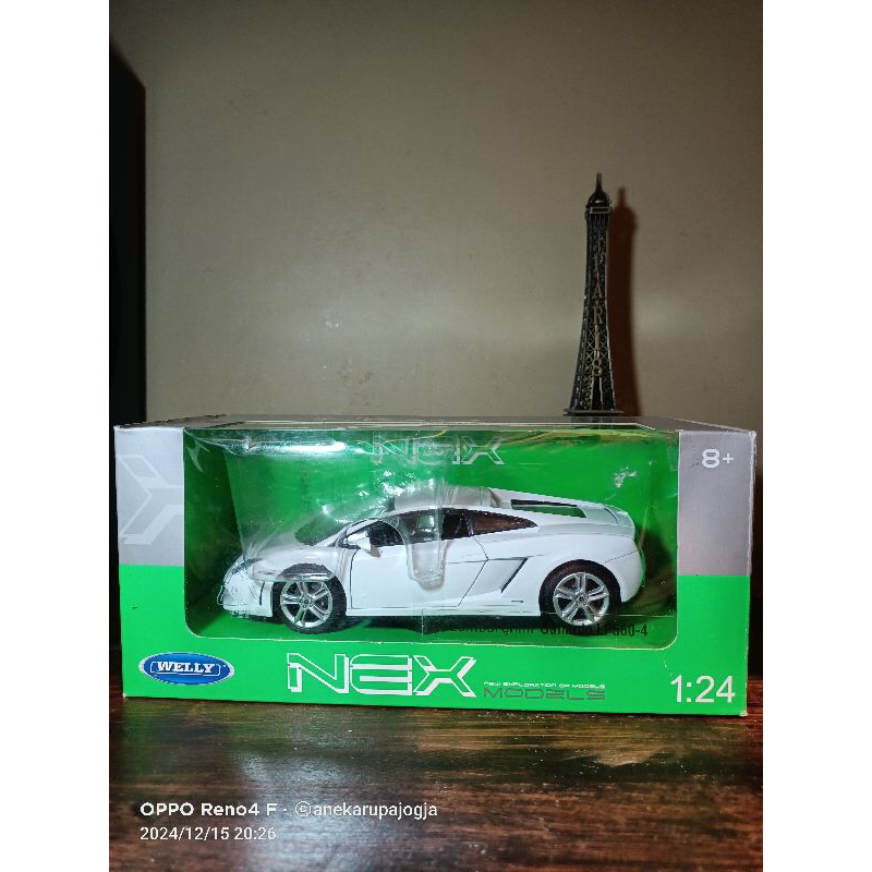 diecast welly nex lamborghini diablo white putih 1/24