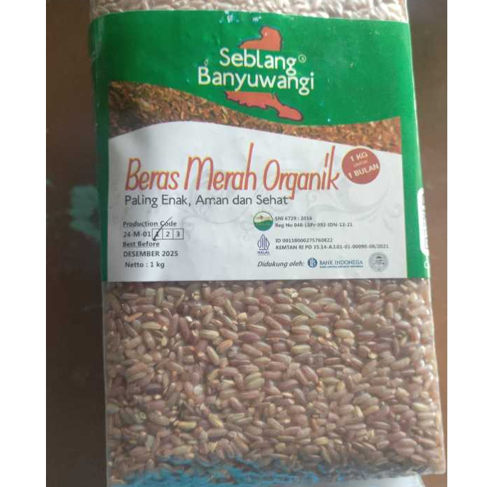 

Beras Merah Organik Super 1kg