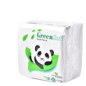 (B-14) Tissue Green Soft Pop Up greensoft panda
