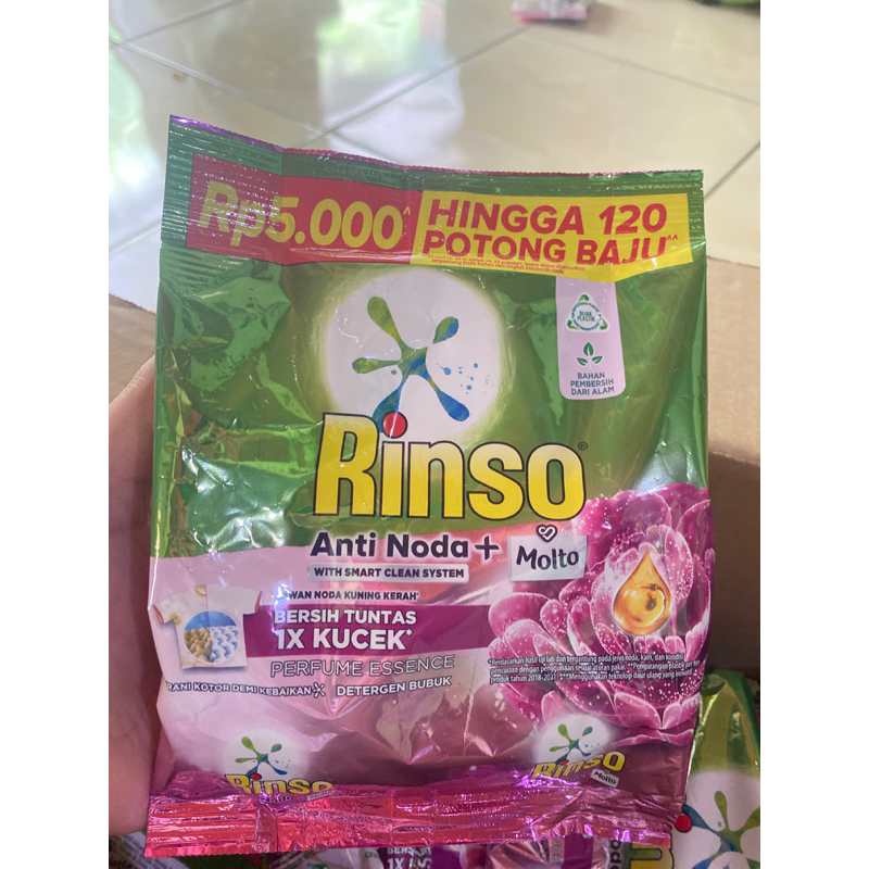 sabun rinso detergen bubuk 195gr (5000)