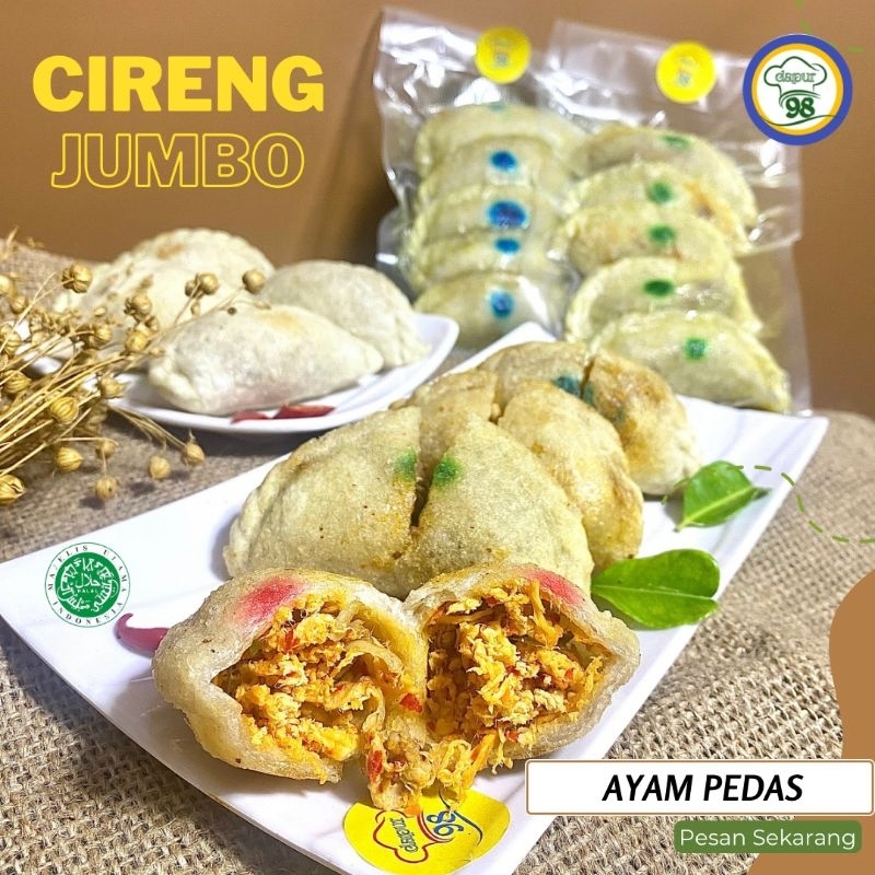 

cireng jumbo isi ayam pedas