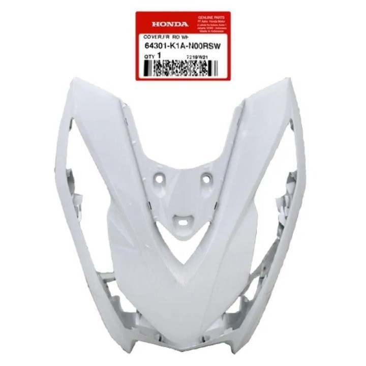 Cover Tameng Depan Putih Mutiara – BeAT K1A - 64301K1AN00RSW