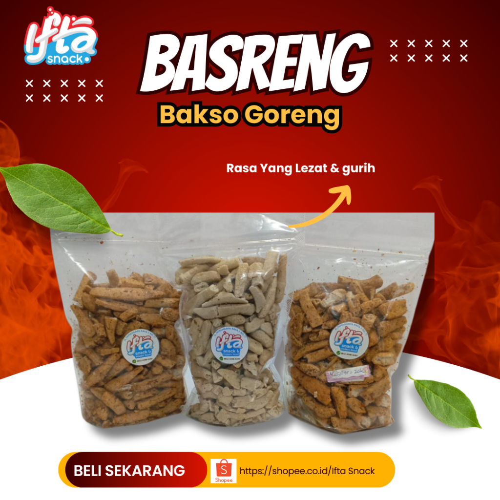 

Basreng Viral Pedas Manis Ifta Snack 250 gram