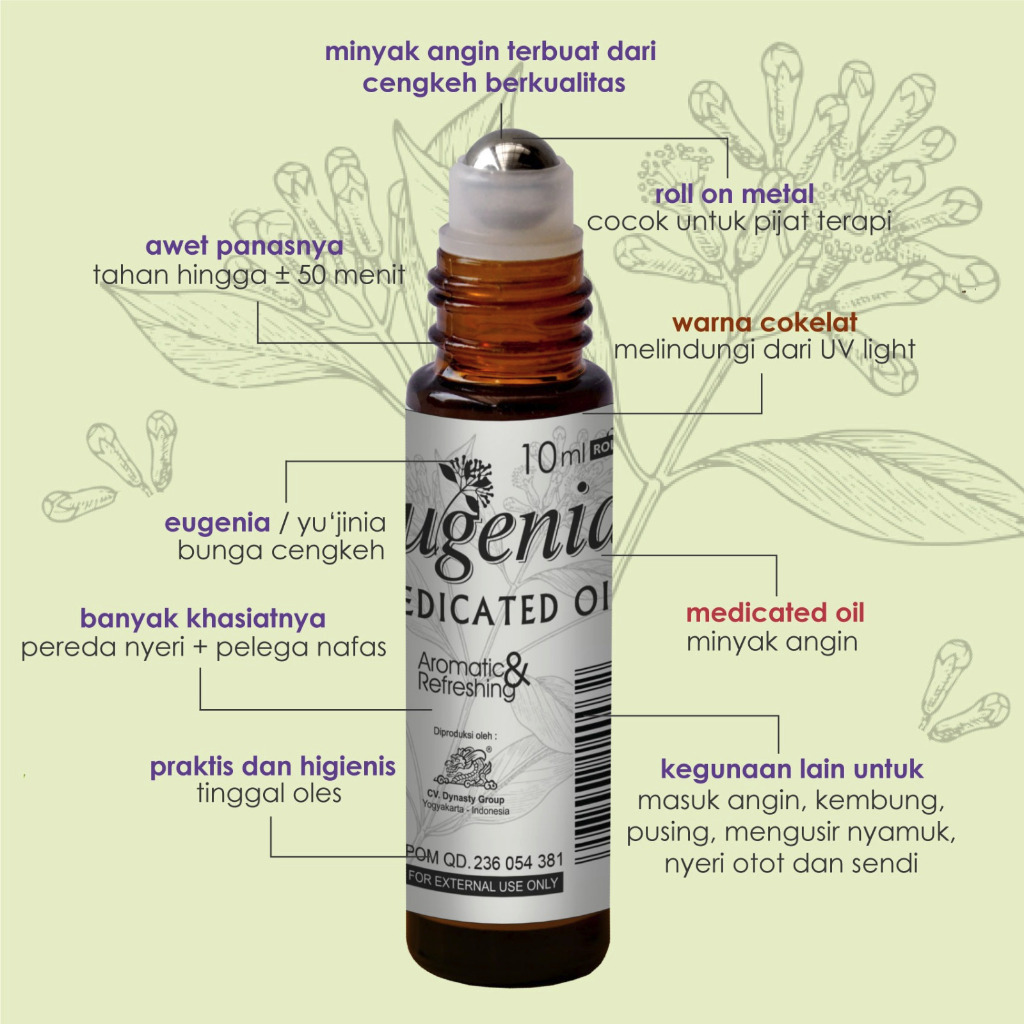 EUGENIA LINIMENT OIL ROLL ON 10ml