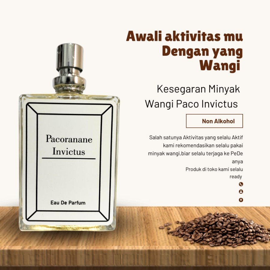Paco Invictus Parfum Pria Tahan Lama Minyak Wangi Non Alkohol 35 ML Parfum Ibadah Sholat Minyak Wang