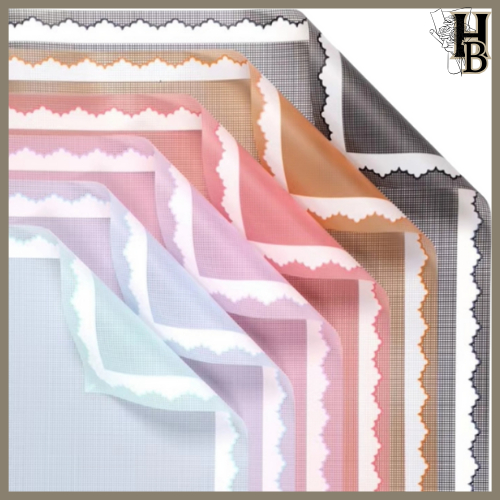 

Kertas Bunga Buket Cellophane Warna Motif Brokat Renda Flower Wrapping 6033