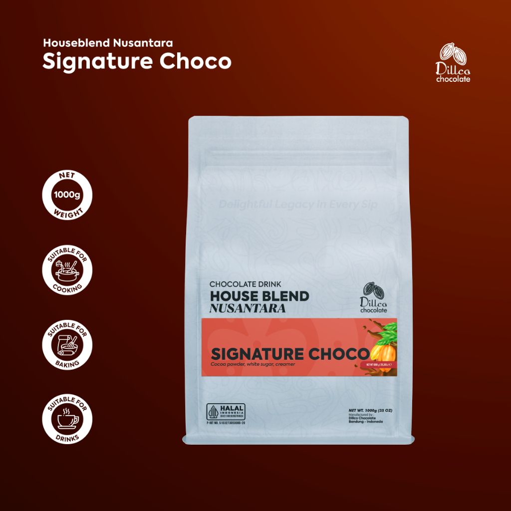 

Dillco Chocolate CHOCOLATE SIGNATURE - House Blend Nusantara Series 1 Kg