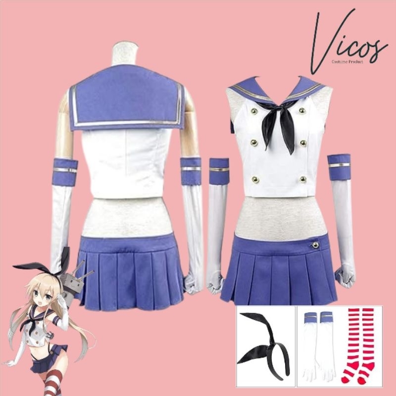 Kostum Cosplay Kantai Collection - Shimakaze & Yamato