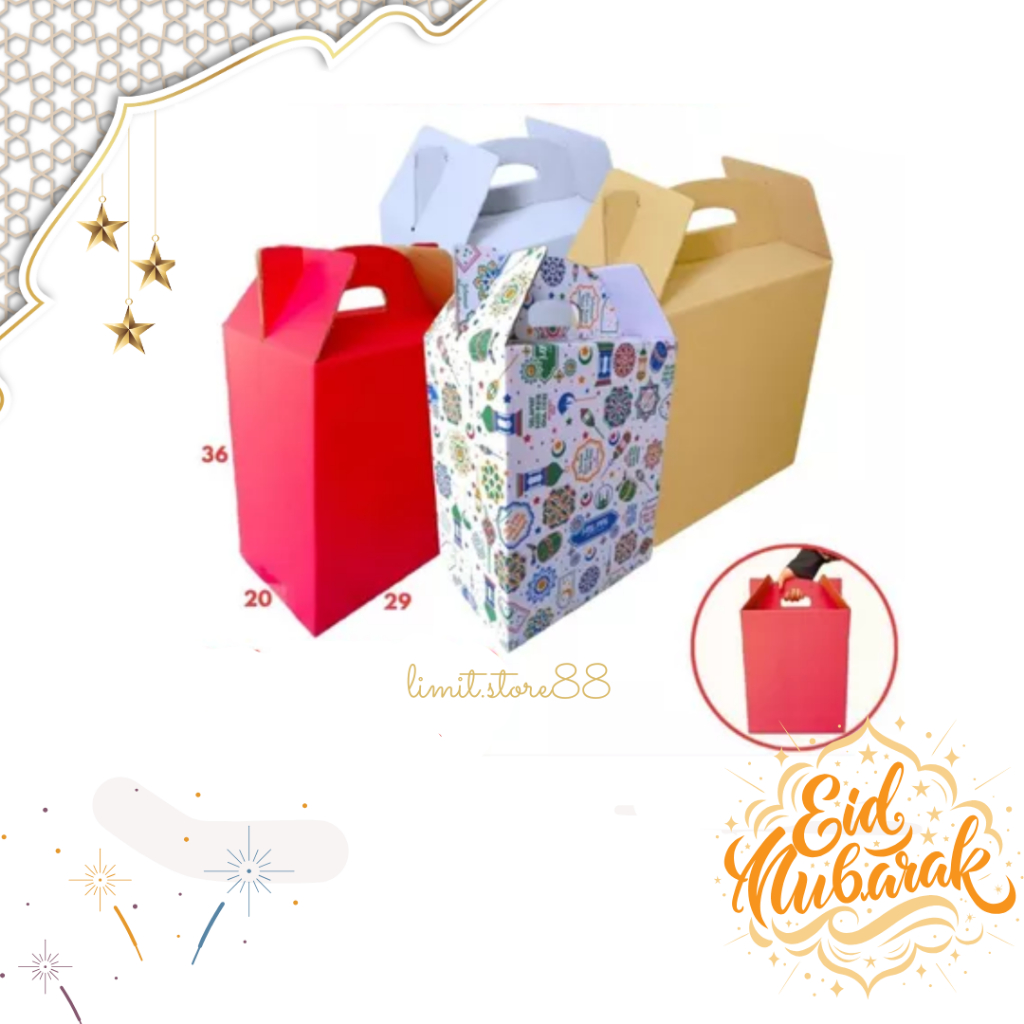

Box 29x20x36 Jinjing Gable Box Kardus Packing/lebaran/idul fitri/hampers/Packing