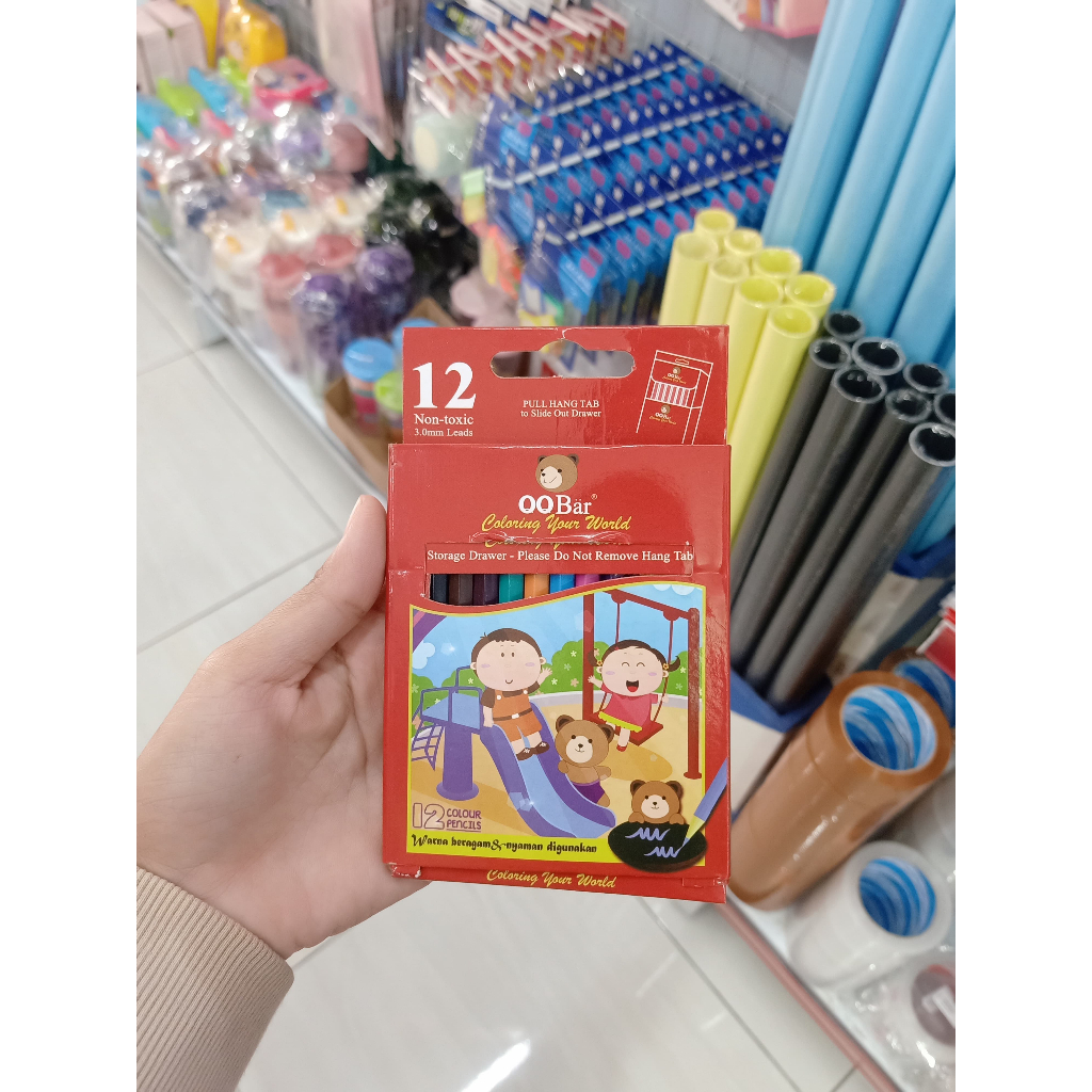 

PENSIL WARNA OOBAR 12 WARNA 3.0MM