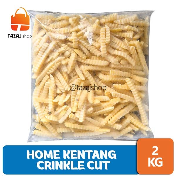 Home Curah Kentang Goreng Crinkle Cut - 2 Kg Frozen