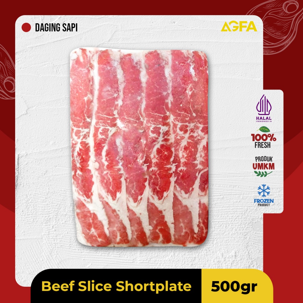 

Shortplate 500 gram / Beef slice Yoshinoya 500 gr