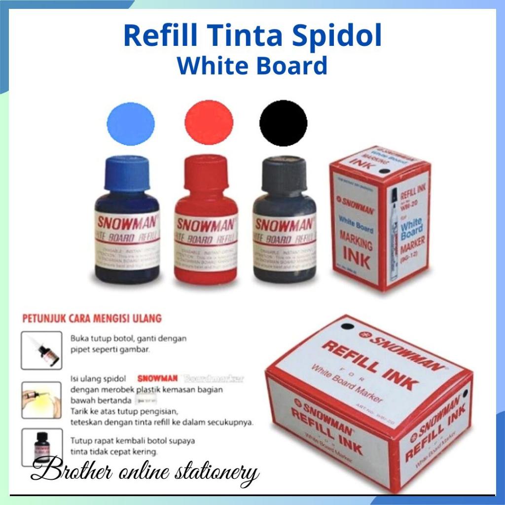 

BOS Snowman Refill Ink Spidol Whiteboard/ Tinta Isi Ulang Spidol Papan Tulis