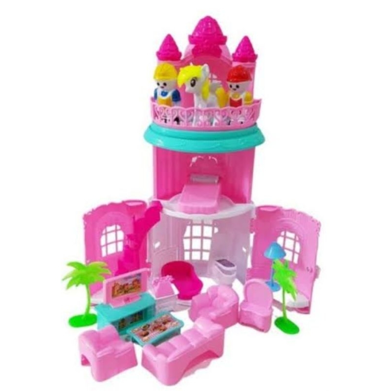 mainan anak Istana , mainan rumah kuda poni, mainan rumah rumahan