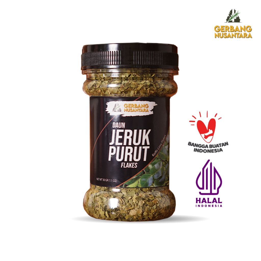 

Gerbang Nusantara - Daun Jeruk Flakes Bumbu Masak Dapur Rempah 30gr