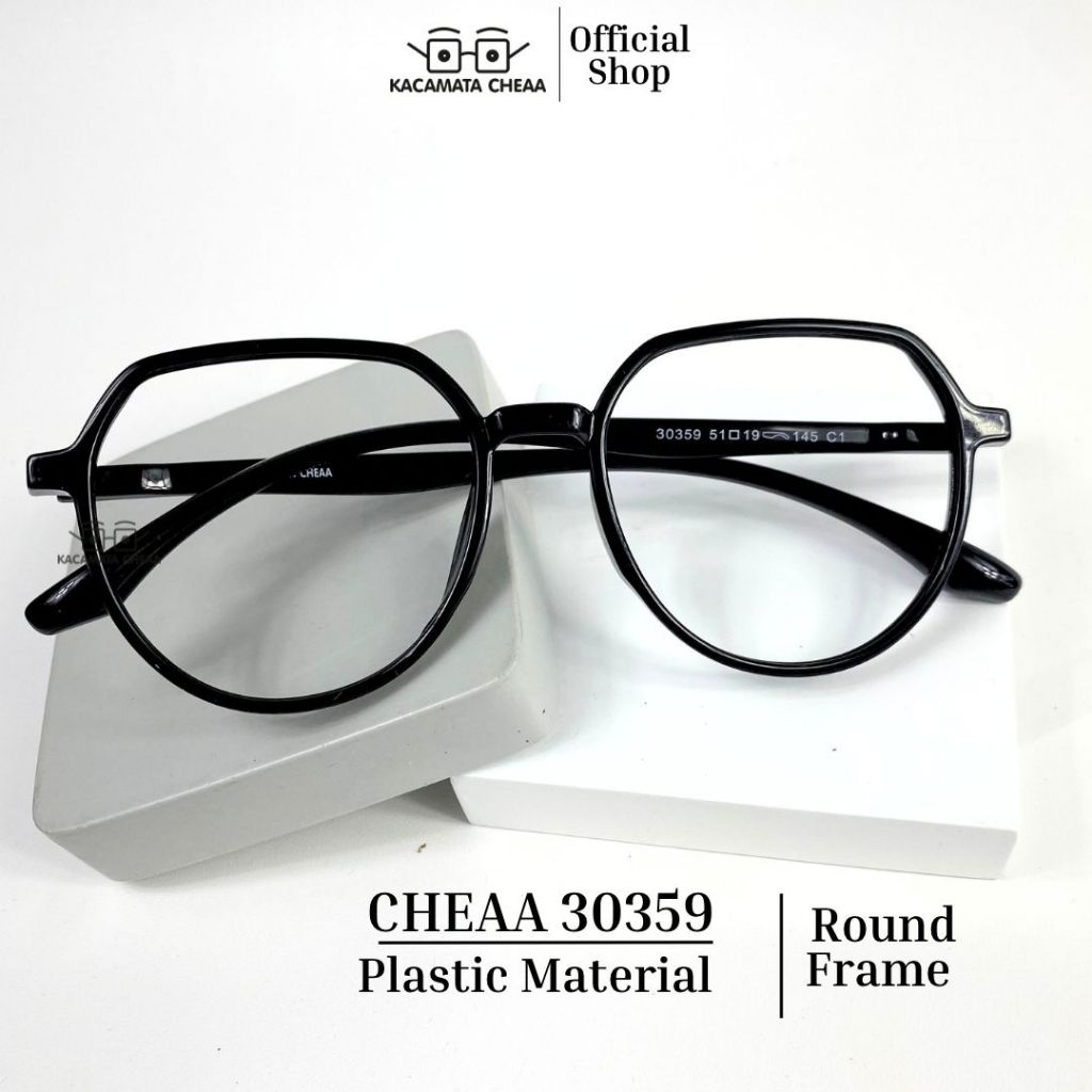 Kacamata BlueRay PhotoChromic AntiRadiasi -CHEAA 30359- Normal Minus Plus Pria Wanita Segi Plastik