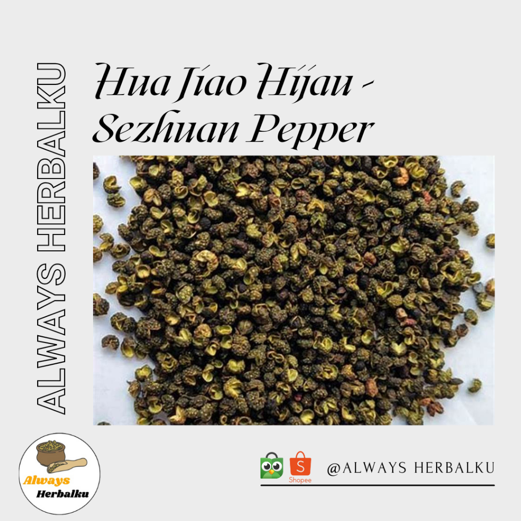 

Hua jiao hijau / Sze chuan / Pepper corn / Si chuan / Biji mala / Mala (50gr)