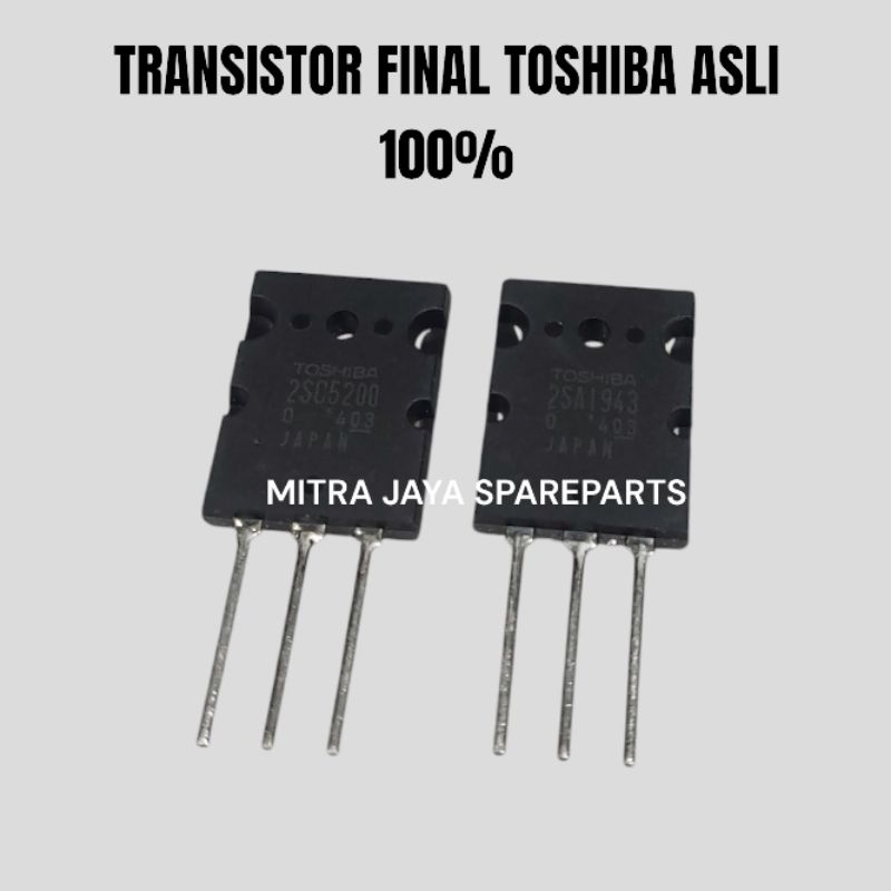 TRANSISTOR TOSHIBA 2SC5200-2SA1943 TR TOSHIBA TR FINAL ASLI JAPAN