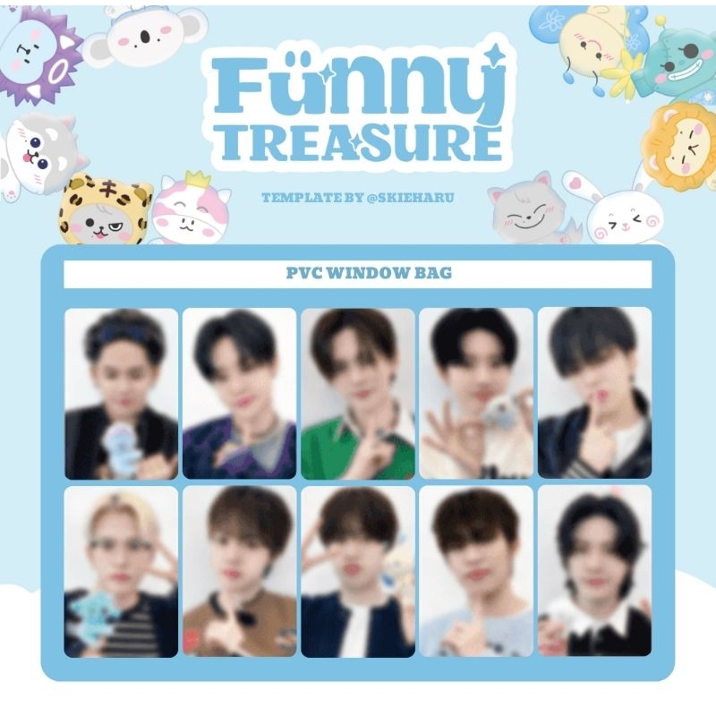 TREASURE PVC WINDOW BAG FUNNY TREASURE MD PHOTOCARD