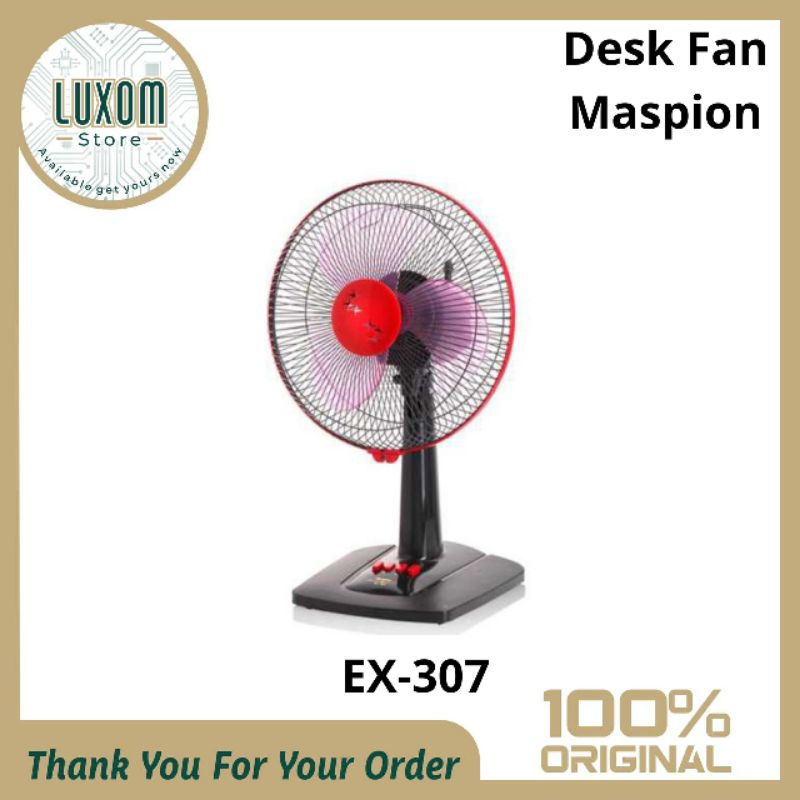 Desk Fan Maspion EX-307/Kipas angin Maspion/Maspion/12inch/Kipas angin meja