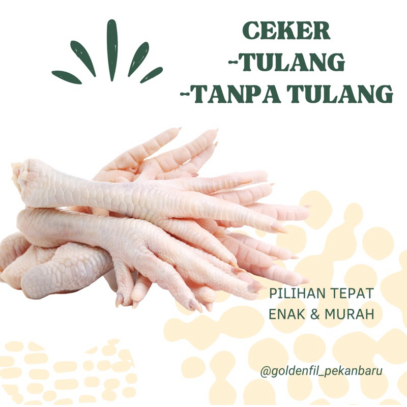 

ceker cp ayam tulang & fillet 1kg