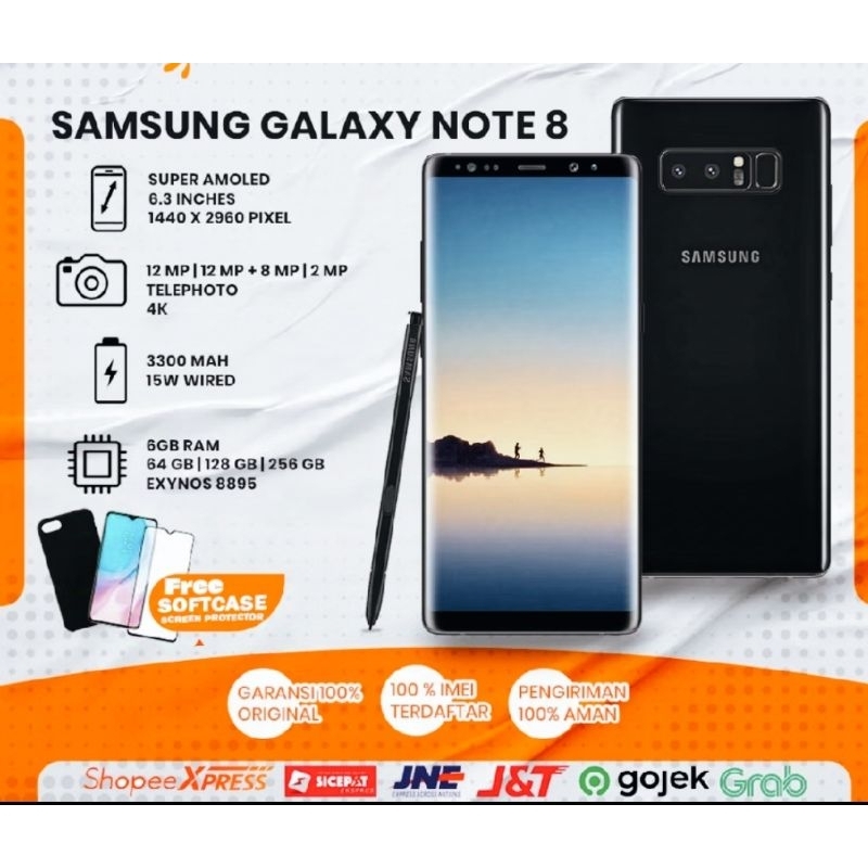 Samsung galaxy note 8 second resmi SEIN original