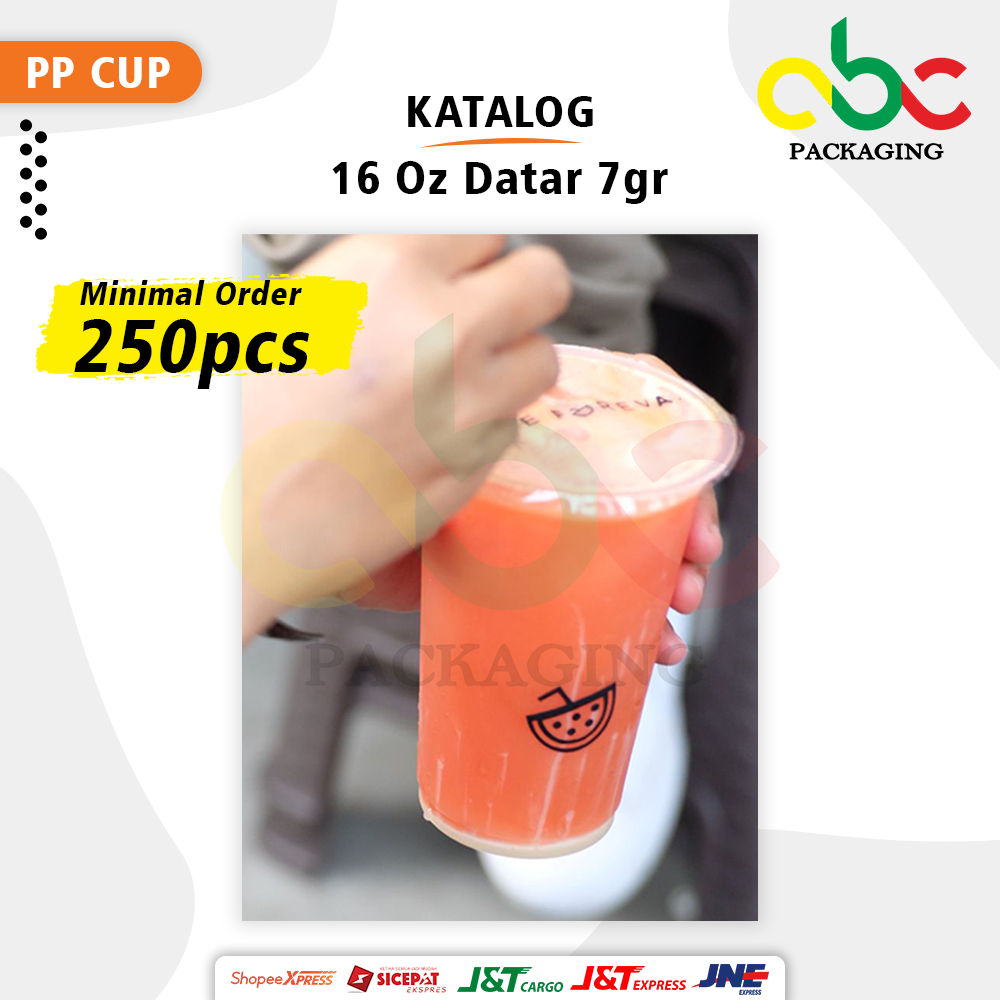 Sablon Cup Datar 14 Oz, 16 Oz, 18 Oz Starindo (7-8 Gram)