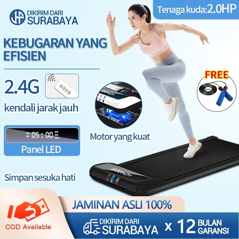 `Ready Stock  Running Pad Treadmill Walking Pad Running Pad Elektrik Treadmill Elektrik Alat