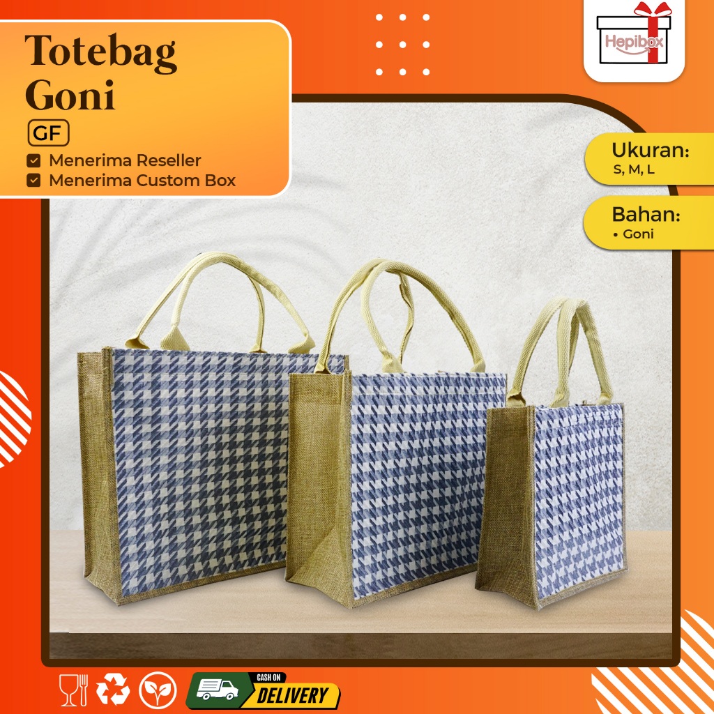 

Tote Bag Tas Karung Goni/Tas Goni/Artistic Kanvas Hand Bag GF07 - GF09