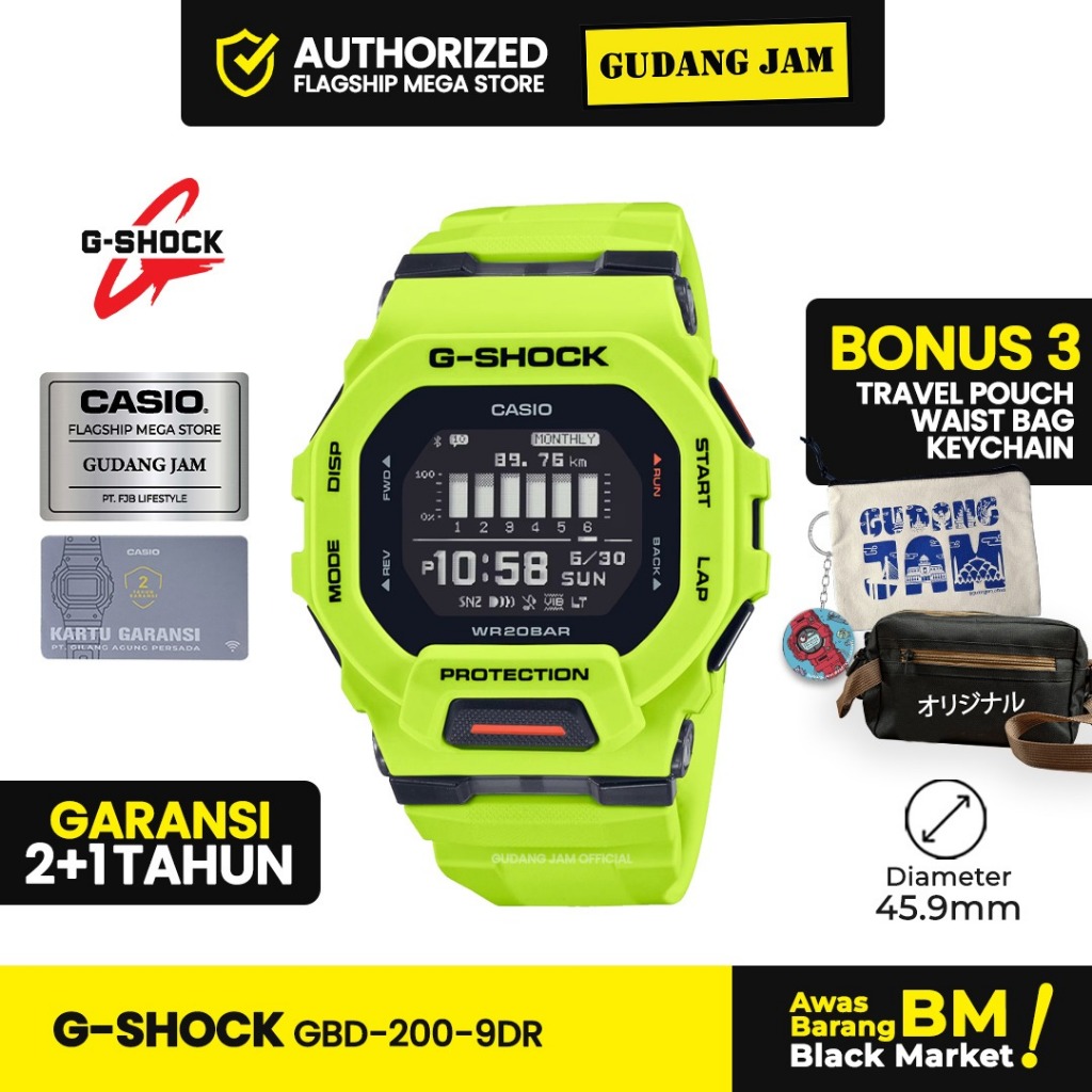 Jam Tangan G-Shock GBD-200-9DR GBD-200-9D GBD-200 GBD200 GBD 200