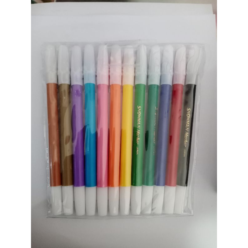 

spidol warna snowman isi 12pcs